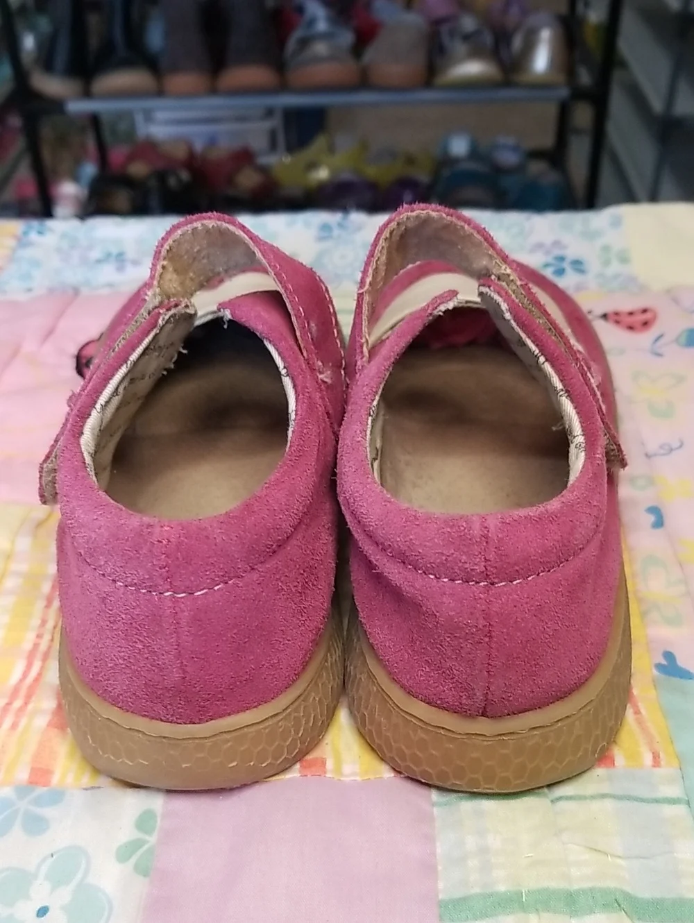 Livie & Luca Suede Mary Jane Shoes with Cream Accents Size 13 Tootles
